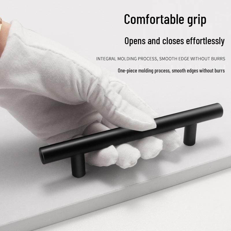 Nordic Minimalist Stainless Steel T-Type Cabinet Handle