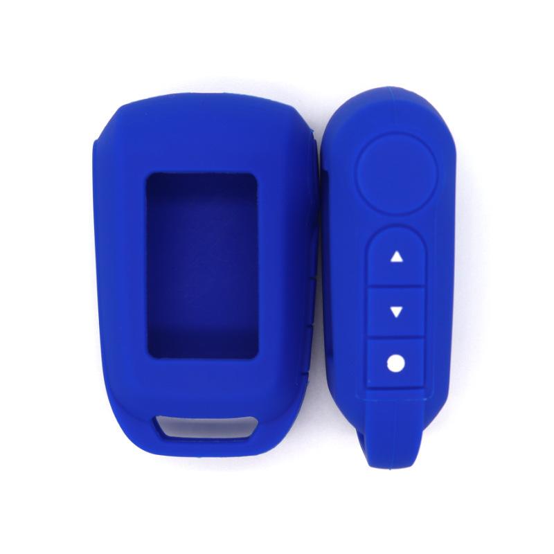 Simple Style Silicone Cover for Alarm Model A92 A94 Car LCD Key Case Functional Protection Smooth Texture Black Red Green Blue