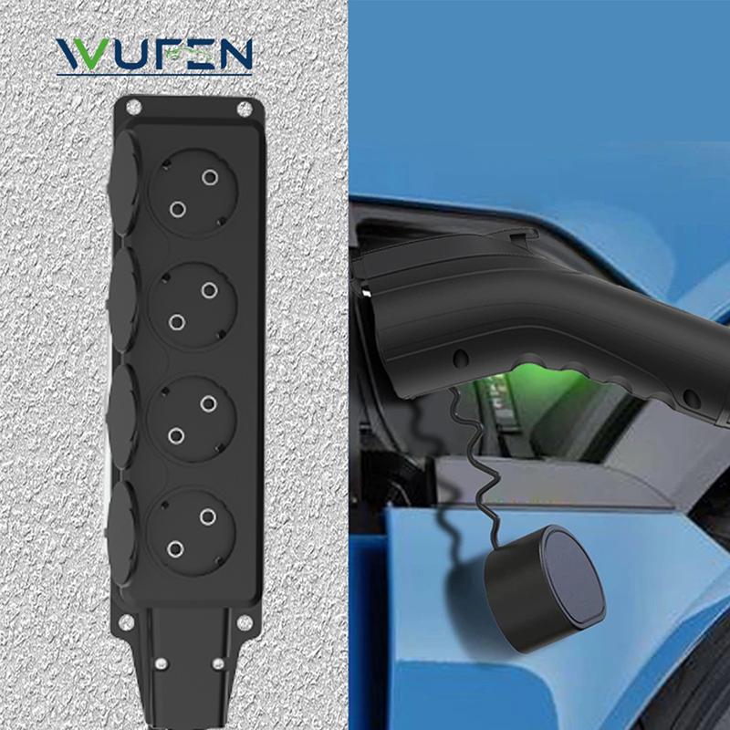 WUFEN V2L Cable Discharge Plug EV Charger GBT Cord 16A Charging Cable 1/3/5m with EU Adapter Outdoor Power Station Electric Car