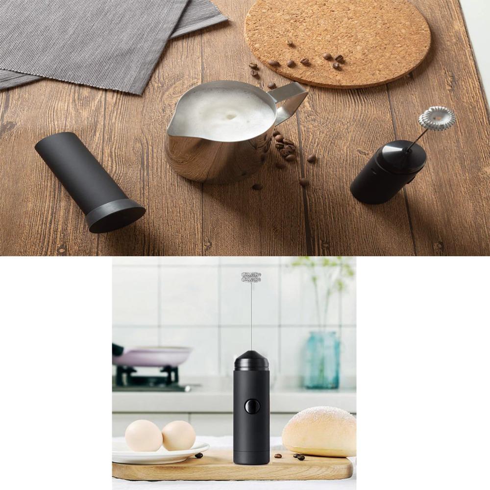 Stainless Steel ABS Electric Hand Mixer Milk Frothing Whisk  Coffee Latte Cappuccino Matcha