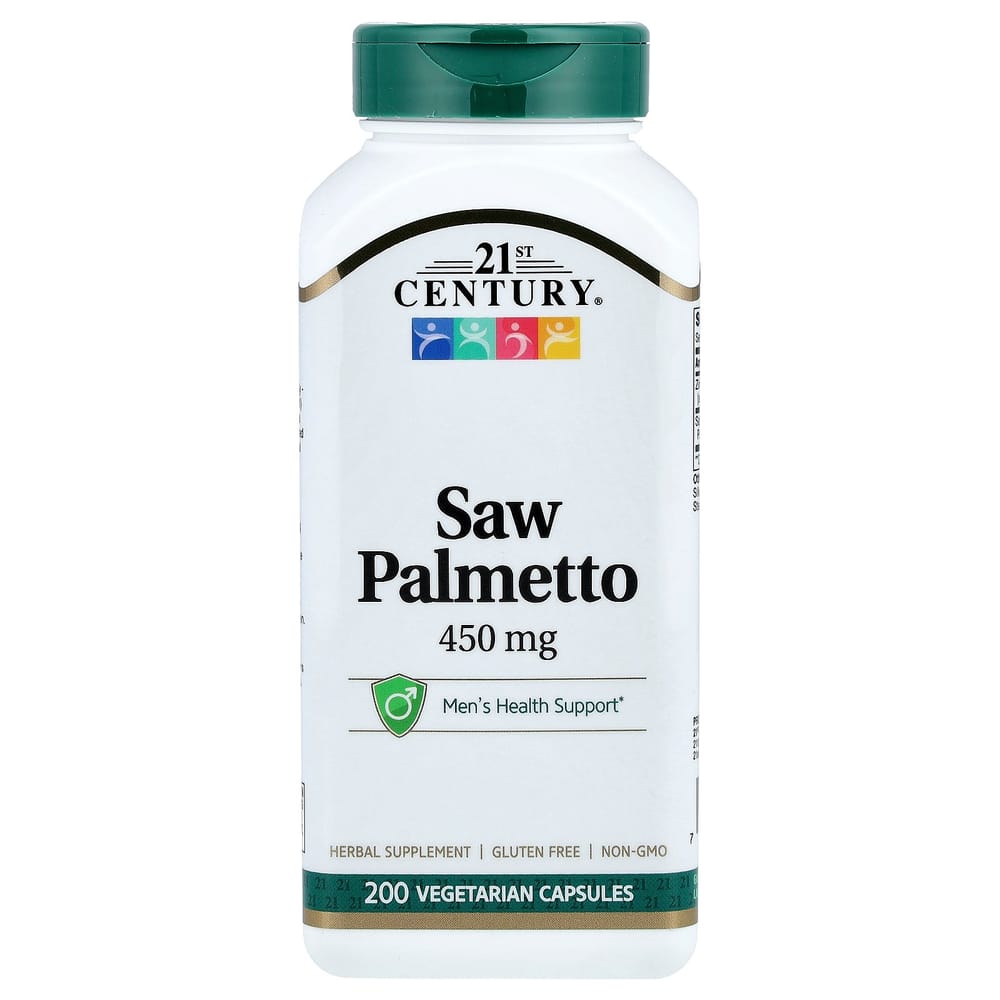 21st Century Sentry Saw Palmetto 450mg Vegetarian Capsules, 200 Count