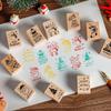 DIY Weihnachten Holzstempelset zur Journal- und Tagebuchdekoration