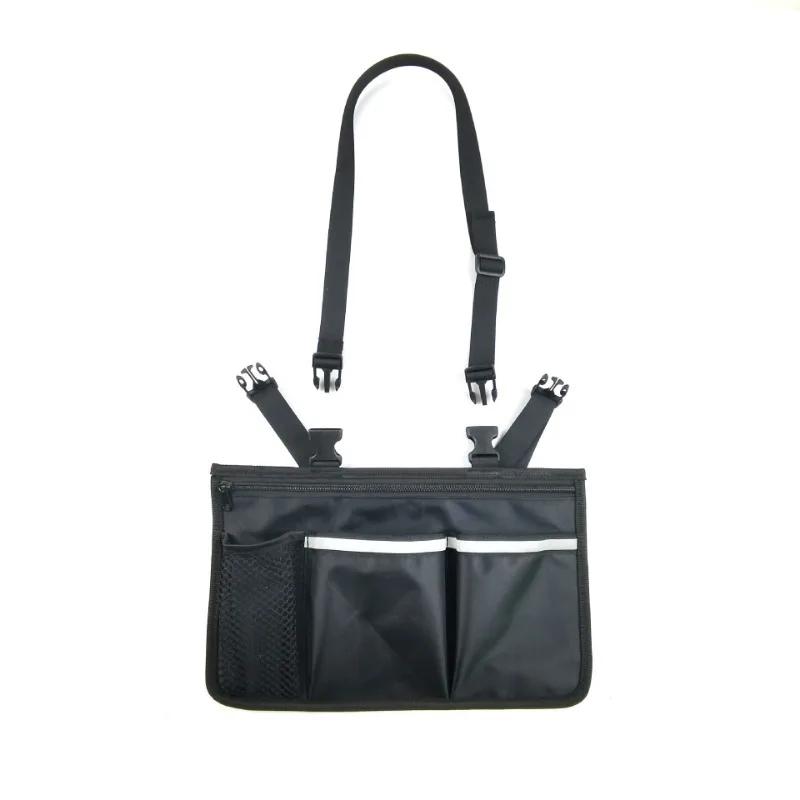 

Боковой карман на стуле, подвесная сумка для поручней, большая вместимость, переносная сумка для хранения на открытом воздухе, многослойный карман для хранения на заднем сиденье автомобиля