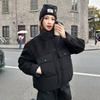 Small foreign style splicing cotton-padded jacket short 2025 winter new fashion cotton-padded jacket small cotton-padded jacket
