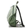 Colorblock Nylon Schulrucksack mit Reißverschlusstasche vorne Lässiger Leichter Tagesrucksack für den täglichen Gebrauch