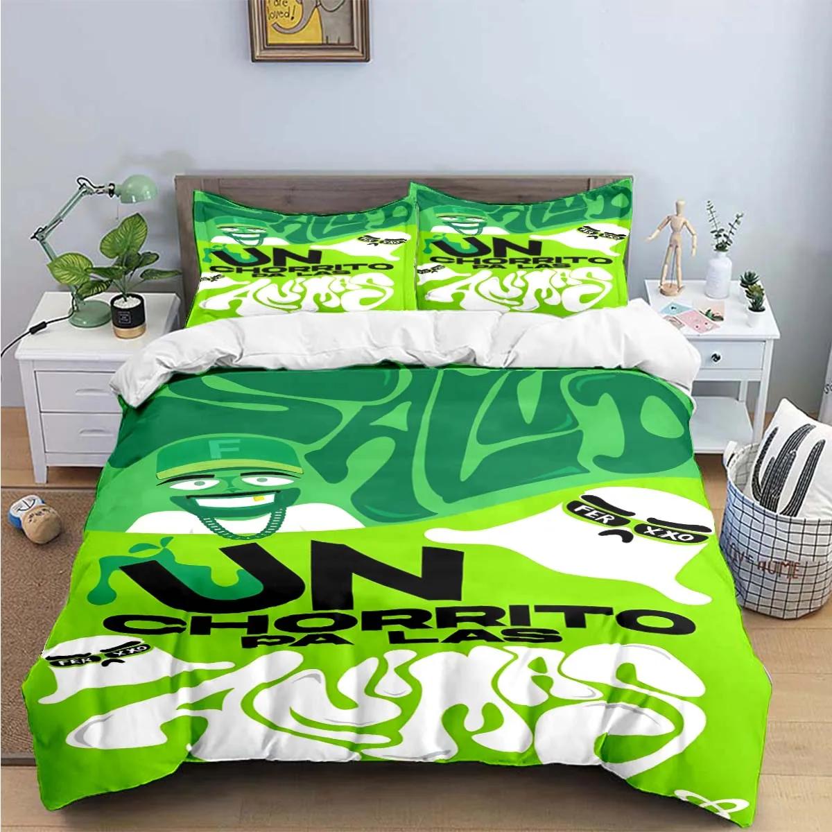 

Fashion Pop Singer Ferxxo Feid Print Bedding Sets Bed Supplies Set Duvet Cover Bed Comforter Set Bedding Set Luxury Birthdaygift EU Twin 135x200cm