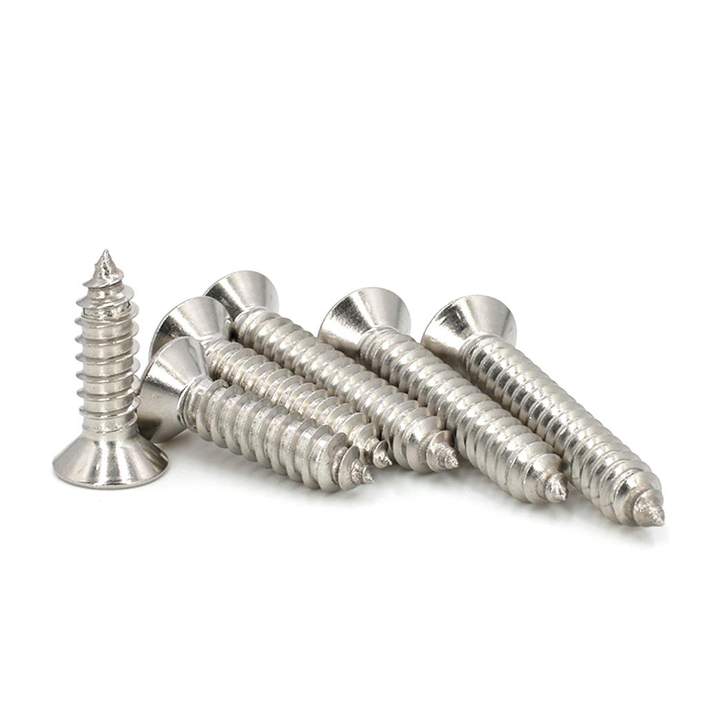 800Pcs M2 Self Tapping Screw for Cross Countersunk for Head Wood Screw Set 304 Stainless Steel Phillips Flat for Head Sc
