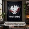 Wall Tapestry Poland Print Custom Name Text Wall Hanging Home Decor