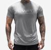 Men's Fitness Crew Neck T-shirt - Sweat-Wicking, Breathable, Short Sleeve, Tight Fit, Versatile for Casual, Training, and Running