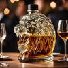 Tequila Decanter Glass Whiskey Wine Decanter Bottle Animal Design Wine Storage Container Kitchen Accessories for Bourbon Brandy
