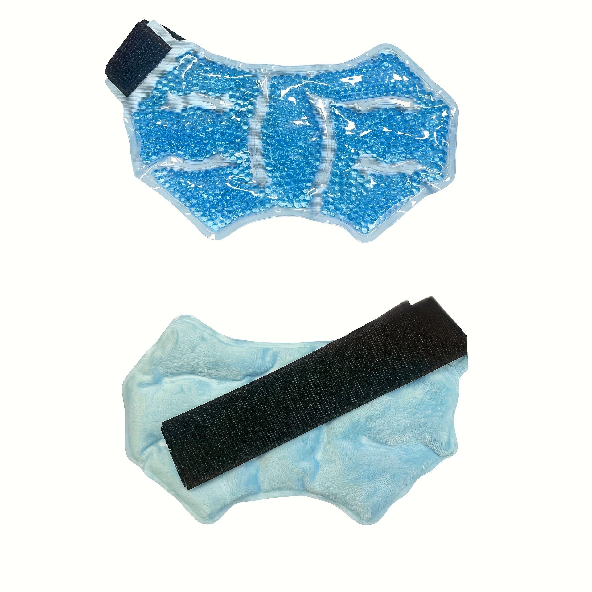 

[Hot Cold Ice Gel Pack] 1pc Sport Foot Ice Wrap, Hot Cold Ice Gel Pack with Adjustable Brace for Ankle, Knee,Arm, Microwaveable,Freezable and Reusable 1PC синий