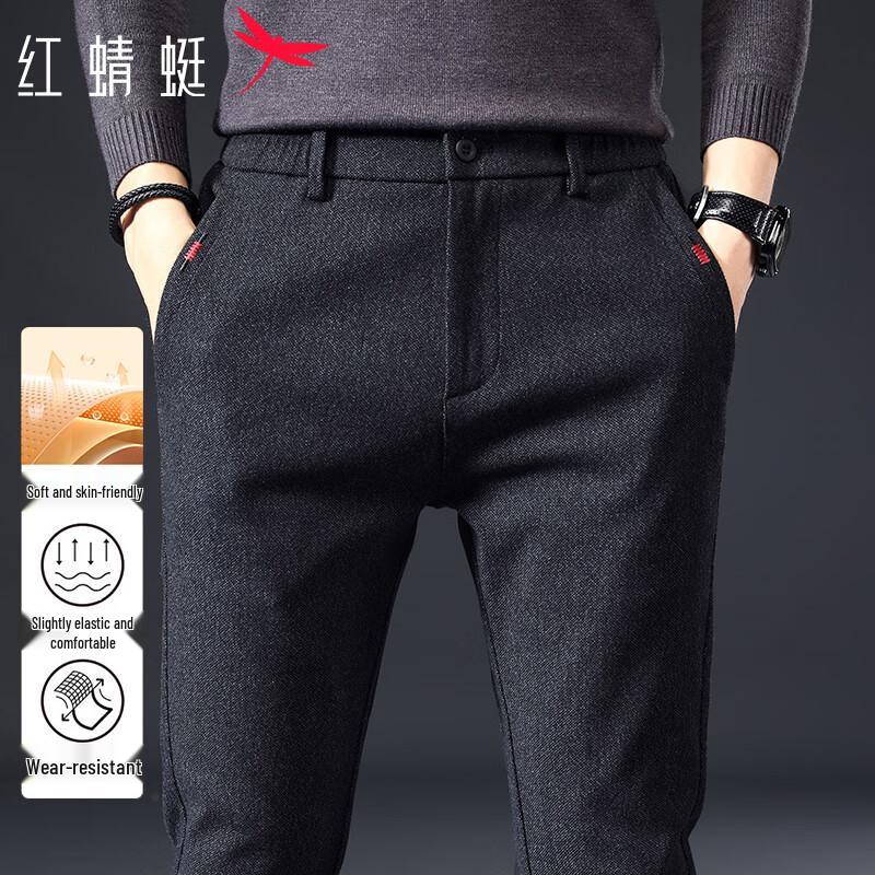 RED DRAGONFLY Men's Autumn/Winter Straight Fit Casual Pants