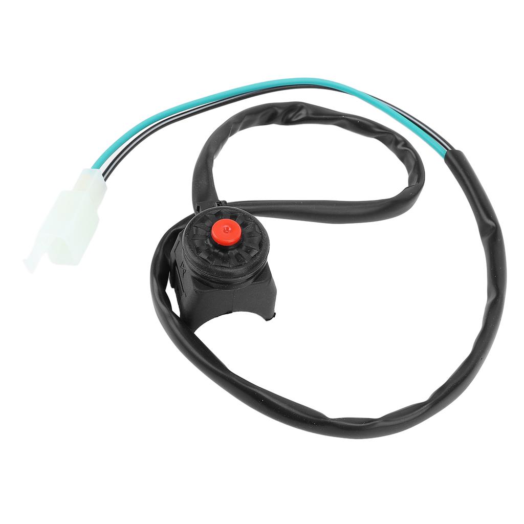 22mm Motorcycle Kill Switch 64cm Wire Length Universal Motorbike Engine Kill Stop Switch Horn Button Red