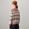 Kemonboka Women's Cashmere Fair Isle Knit Sweater