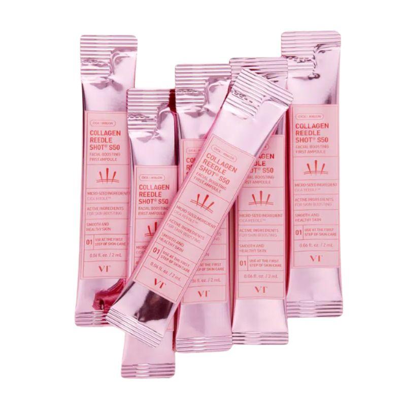 

VT Collagen Reedle Shot S50 Facial Boosting First Ampoule Firming & Skin Renewal Treatment 2ml x 18pcs 1