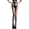 Glossy Suspender Sheer Stockings, Detachable Thigh-High Pantyhose for Women