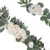 Artificial Flower Swag Rustic Backdrop Arch Handmade Rose Garland for Front Door