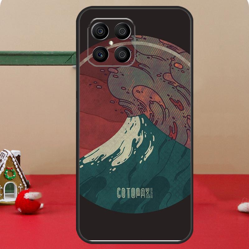 Japanese Art Mount Fuji Case For Honor Magic 6 7 8 Pro Honor 400 200 70 90 Lite X8c X8b X9a X9b X9c X9d Win RT Cover