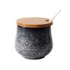 Japanese Style Oil Pot Spice Jar Kitchen Storage Container Ceramic Chili Box Salt Sugar Jar Kitchen Utensils Home Decoration New