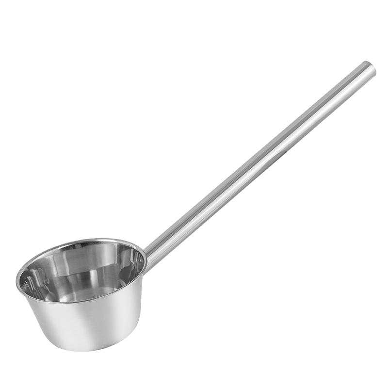 Jinyaoshi Stainless Steel Soup Ladle, Long Handle Water Scoop, Diameter 16cm, Handle Length 45cm, GK-SS450