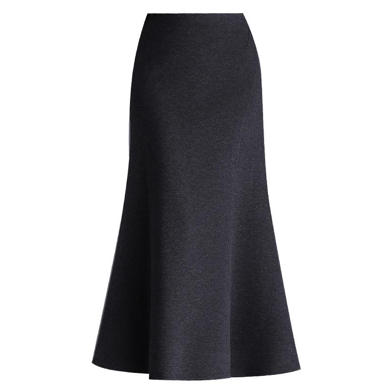 Autumn/Winter 2025 Cashmere High-Waist Mermaid Pencil Skirt