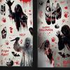 Halloween Window Sticker Static Sticker Blood Print Bathroom Glass Window Sticker Pvc Self-adhesive Blood Stain Party Wall Sticker