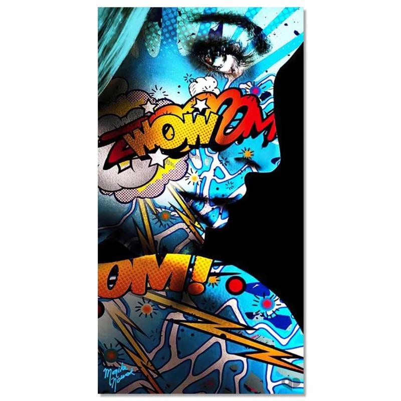 Graffiti Cool Girl Wall Art Poster Sexy Woman Abstract Trendy Mural Modern Home Decor Canvas Painting Pictures Print Decorations