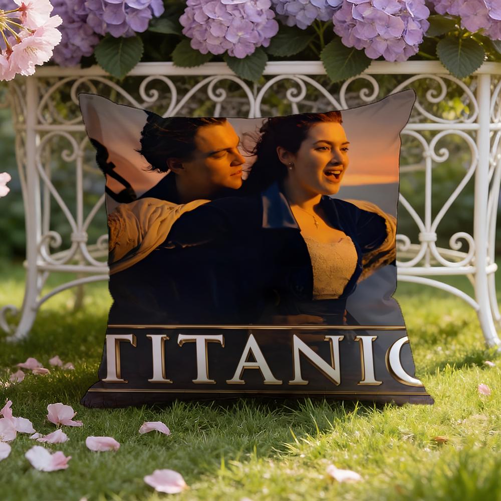 MovieTitanic Cushion Cover Home & Car Dual-Scene Pillow Cover: Reversible for Premium Comfort