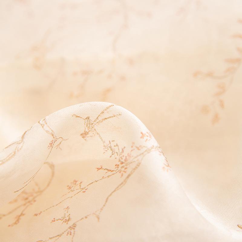 100% Maulbeerseide Jacquard Strickjacke Mantel - Französischer Stil Sommer Oberbekleidung