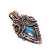 Labradorite Pendant, Handmade Gemstone , 999 Copper Wire Wrapped Pendant Antique Jewelry, For Gift Silver Jewelry