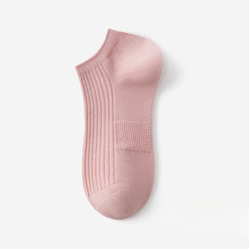 

Женские летние тонкие однотонные универсальные носки-лодочки против катышков и запаха 1 pair розовый