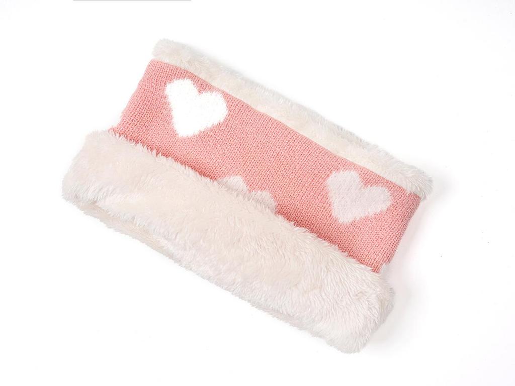 Children's Chunky Knit Wool Hat Set for Autumn & Winter - Unisex Baby Design, Trendy Two-Piece