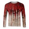 Halloween Print Raglan Sleeve Men's Long Sleeve Top