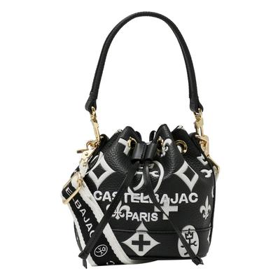 Miniaturní kabelka přes rameno s voděodolnou stahovací šňůrkou 068132 Claire Lightweight Black [Castelbajac] Dámská [01]