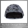 BUZZxSELECTION Men's CAP170 (Dark Gray) Knit Cap with Star Design, Fleece-Lined, Perfect for Fall and Winter