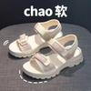 Platform Sandals Women's Summer Beach Wear Women's Velcro Lightweight Sports Sandals