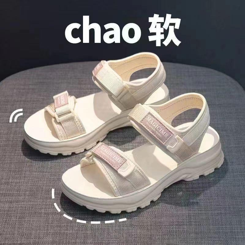 Platform sandals women's summer beach wear women's Velcro lightweight sports sandals