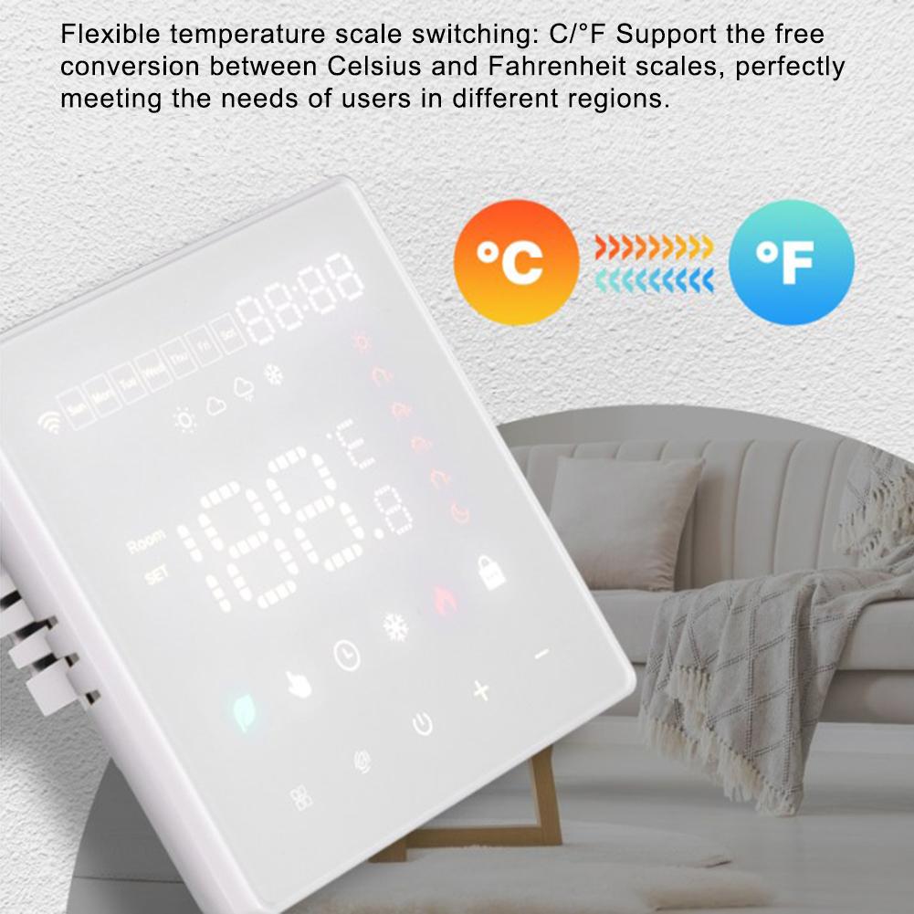 1pc Electric Floor Heating Thermostat Smart-Control 3600W, 16A, 220V Floor Heating Thermostat-Smart WiFi Programmable Thermostat China Mainland