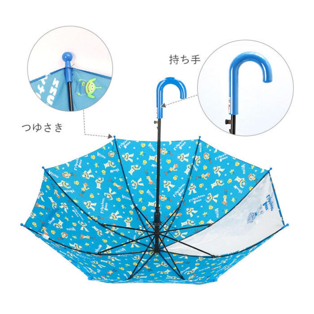 Basic Standard Long Umbrella with Transparent Window 50cm One Touch Jump Umbrella Durable Lightweight Fiberglass Bone Cute Character Snoopy Pink