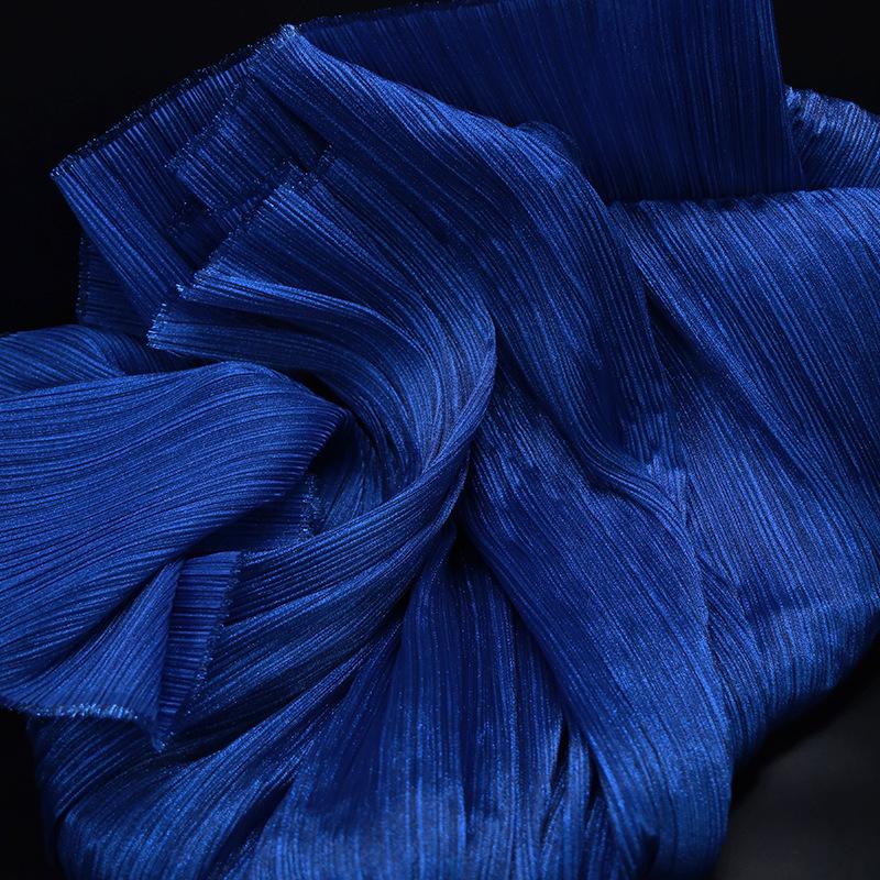 Metallic Pearl Pleated Yarn Fabric for Sculptable Wedding and Stage Floral Design