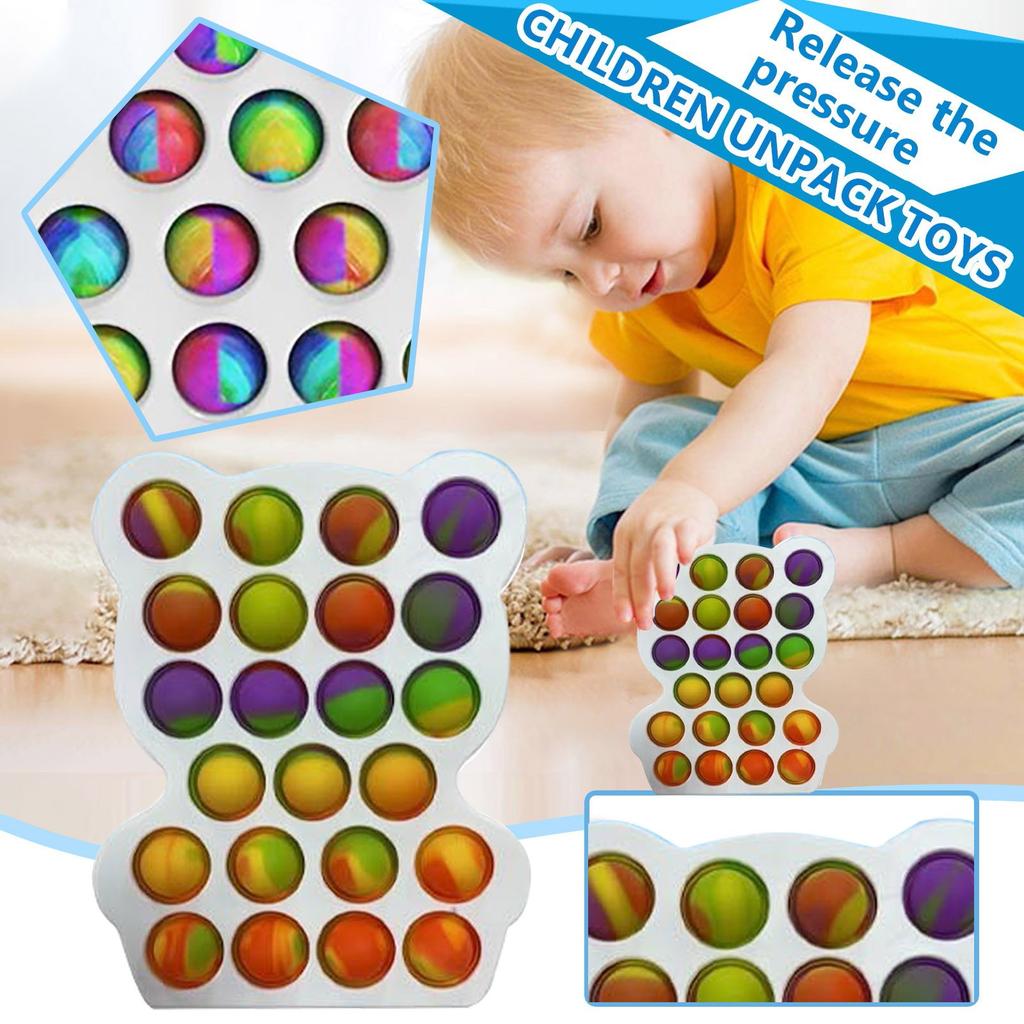 Children's Fingertip Push-Silicone Desktop Stress Relief Sensory Toys