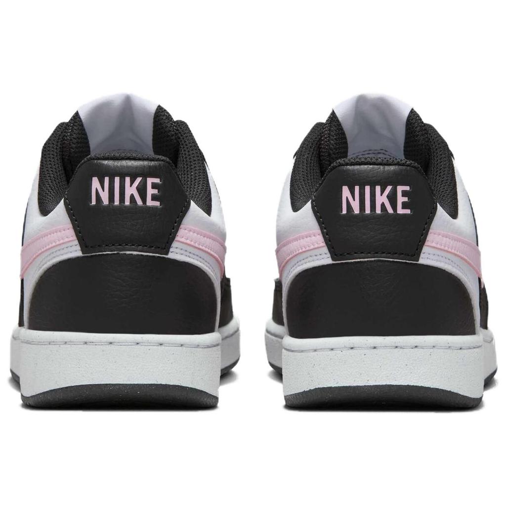 Nike Court Vision Low Next Nature Preto Branco Rosa Espuma Tênis Femininos DH3158-008