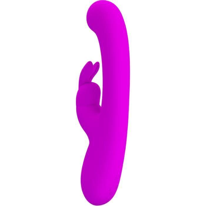 Vibromasseur - PRETTY LOVE - LAMAR LAPIN - Violet - Silicone médical - Rechargeable