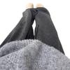 Women's Fleece-Lined High-Waisted Wide-Leg Pants - Soft, Knitted, Floor-Length, Loose-Fit for Autumn/Winter.