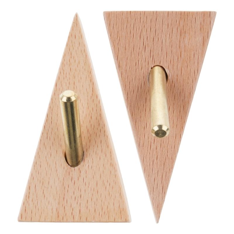 

2 Pieces Easy Install Wood Wall Hook for Secure Hanging of Household Items Coat 1
