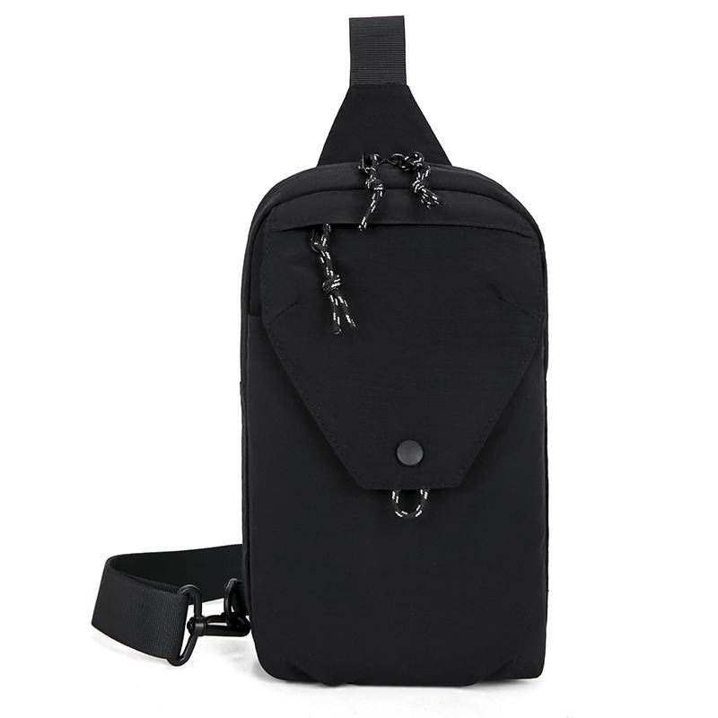 New Casual Unisex Chest Bag Multi-Layer Outdoor Travel Multi-Functional Single-Shoulder Small Phone Bag