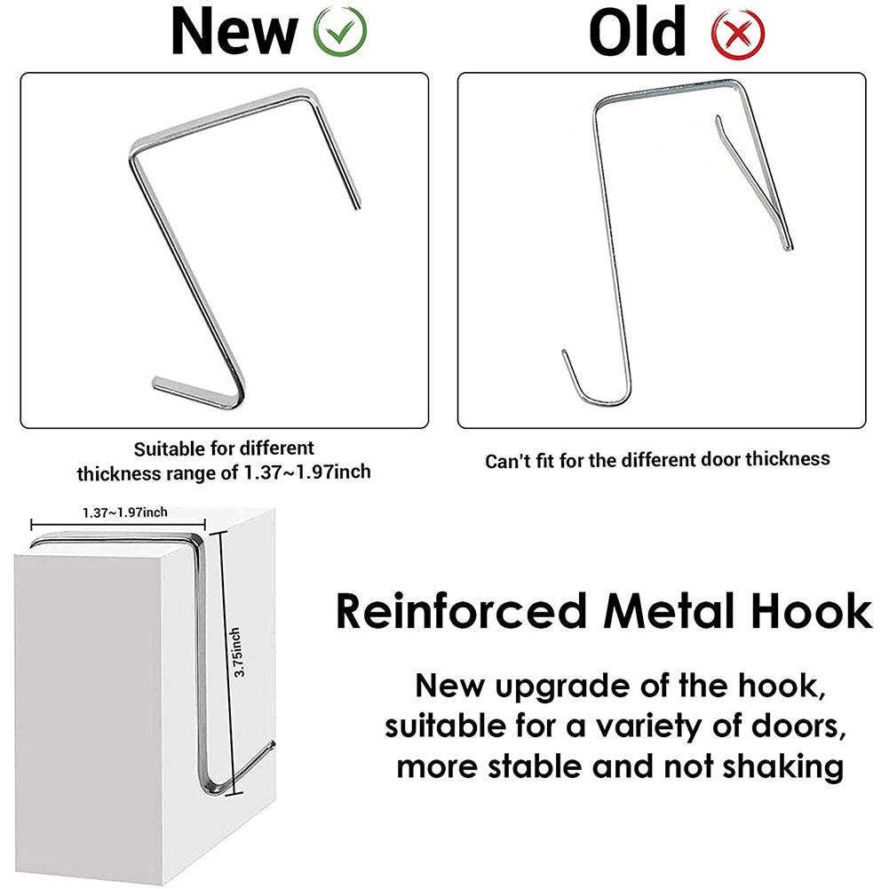 24 Pockets Hanging Shoe Organizer with 4 Hooks Hanging Shoe Storage Bag Over The Door Shoe Rack for Closet Bedroom Bathroom