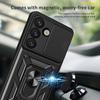 AMORUS For Samsung Galaxy S25+ Case Kickstand PC+TPU Phone Cover with Camera Lens Slider
