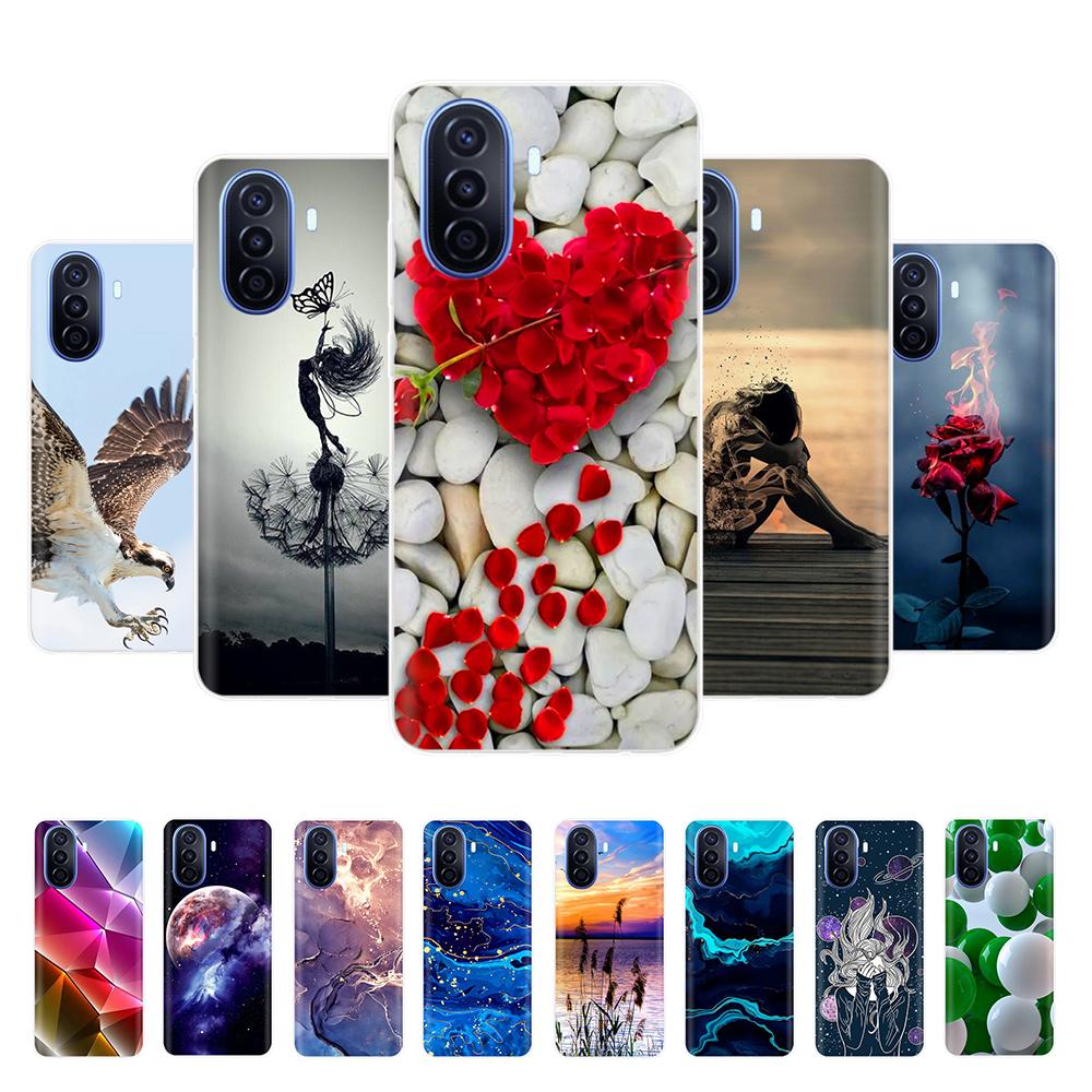 New Fashion Flower Cover For Huawei Nova Y70 Plus Case Soft Slim Phone Cases For Huawei Nova Y70 Y 70 NovaY70 Back Cover Bumper