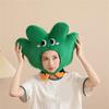Novel Funny Little Grass Headgear Plush Little Grass Hat Cartoon Plant Headgear Hat Photography Props for Women Men